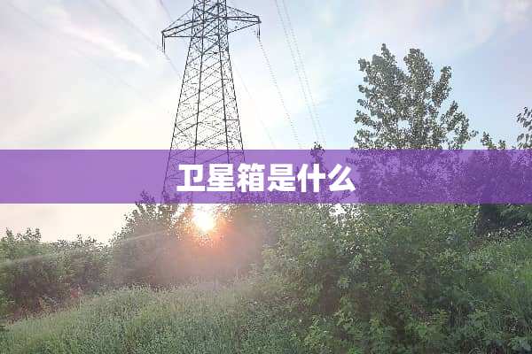 卫星箱是什么
