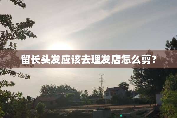 留长头发应该去理发店怎么剪？