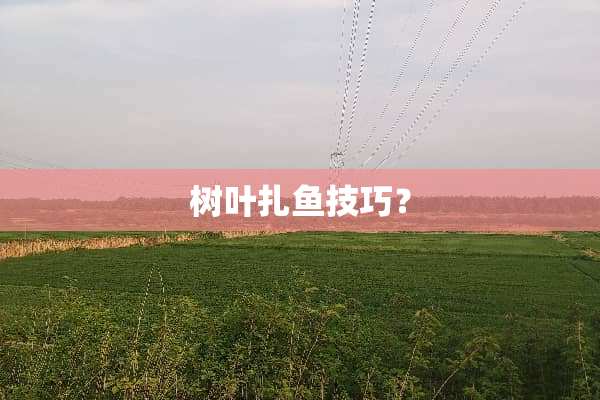 树叶扎鱼技巧？
