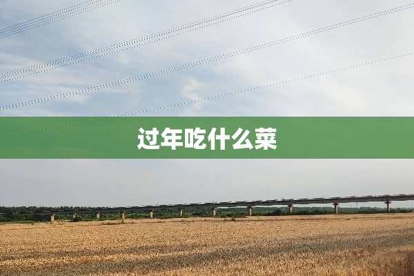 过年吃什么菜