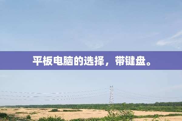 平板电脑的选择，带键盘。