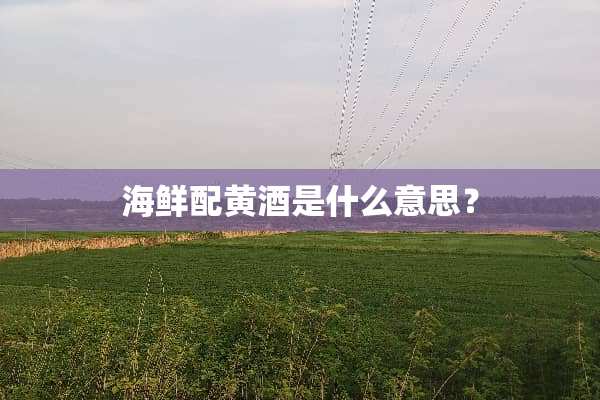海鲜配黄酒是什么意思？