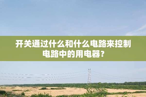 开关通过什么和什么电路来控制电路中的用电器？