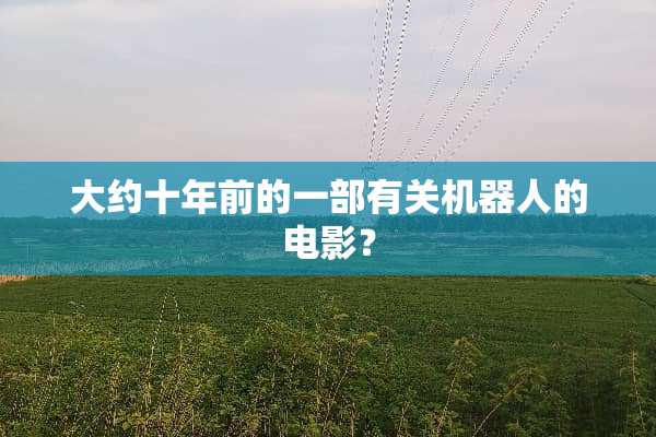 大约十年前的一部有关机器人的电影？