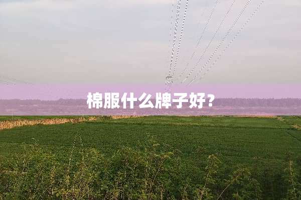 棉服什么牌子好？