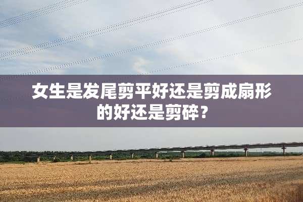 女生是发尾剪平好还是剪成扇形的好还是剪碎？