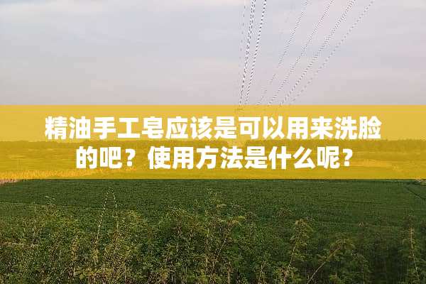 精油手工皂应该是可以用来洗脸的吧？使用方法是什么呢？