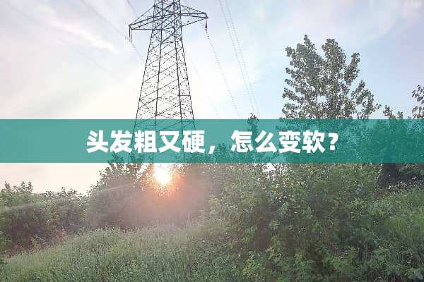 头发粗又硬，怎么变软？