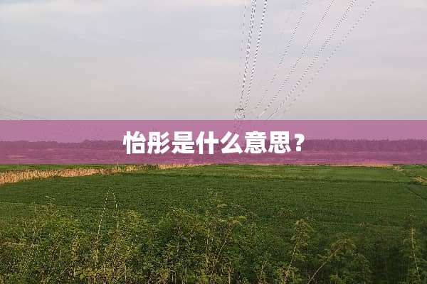怡彤是什么意思？
