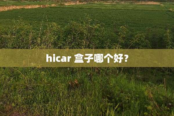 hicar 盒子哪个好？