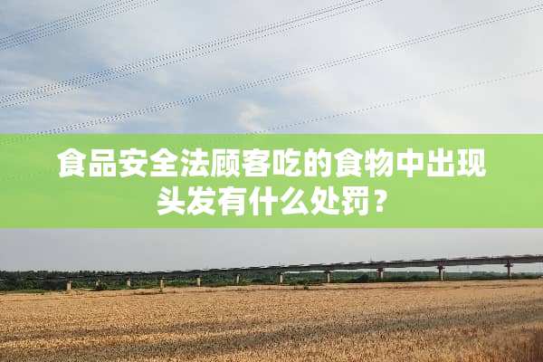 食品安全法顾客吃的食物中出现头发有什么处罚？