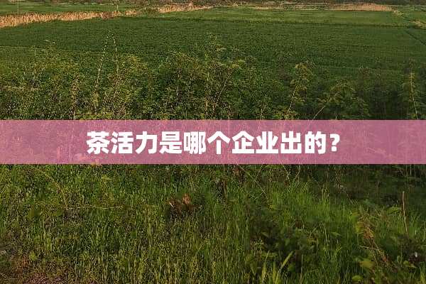 茶活力是哪个企业出的？