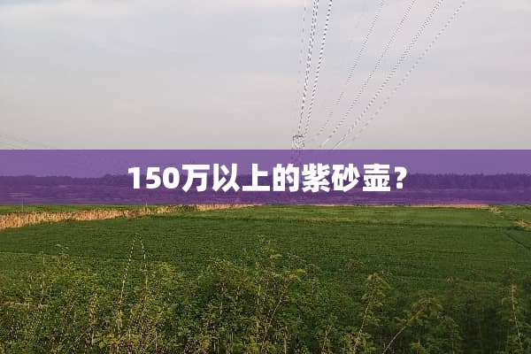 150万以上的紫砂壶？