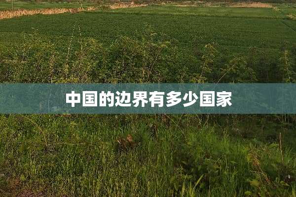 中国的边界有多少国家