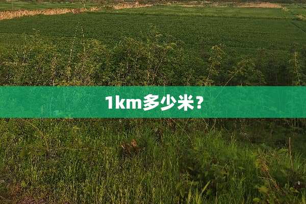 1km多少米？