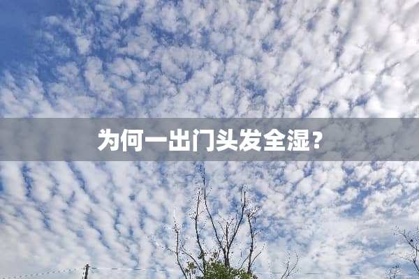 为何一出门头发全湿？