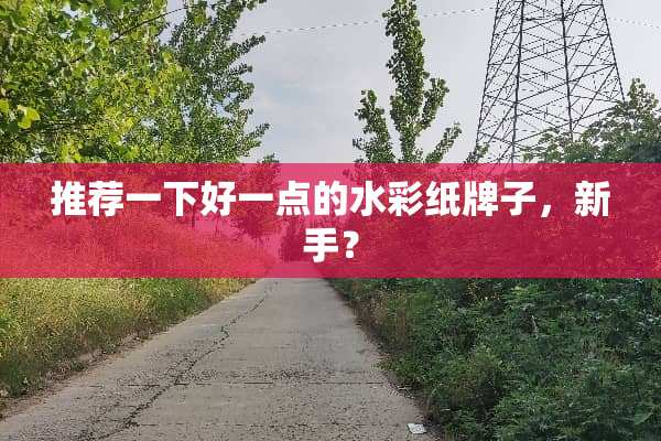 推荐一下好一点的水彩纸牌子，新手？