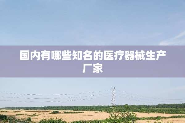 国内有哪些知名的医疗器械生产厂家