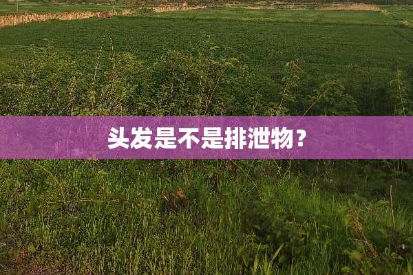 头发是不是排泄物？