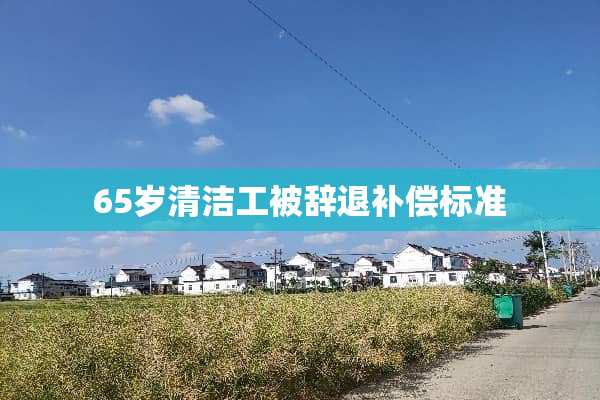 65岁清洁工被辞退补偿标准