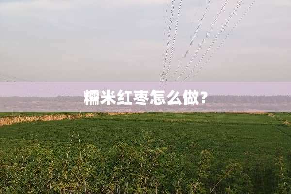 糯米红枣怎么做？