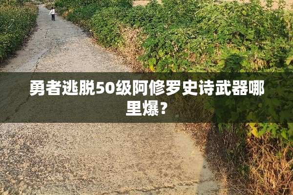 勇者逃脱50级阿修罗史诗**哪里爆？