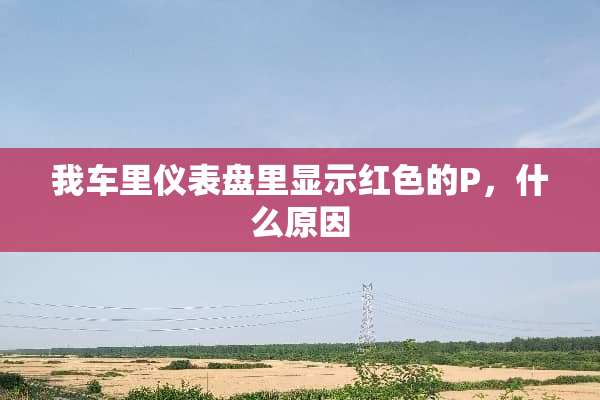 我车里仪表盘里显示红色的P，什么原因