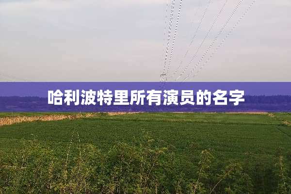 哈利波特里所有演员的名字