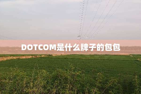 DOTCOM是什么牌子的包包