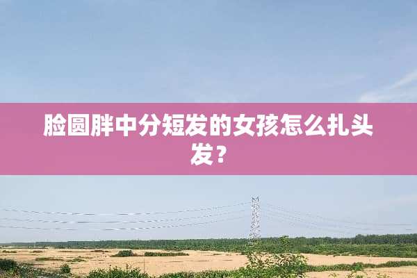 脸圆胖中分短发的女孩怎么扎头发？