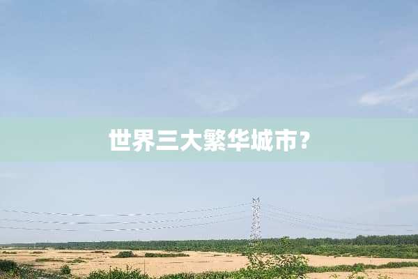 世界三大繁华城市？
