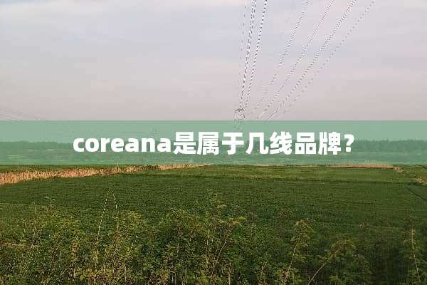 coreana是属于几线品牌？