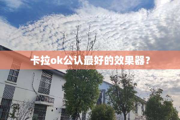 卡拉ok公认最好的效果器？