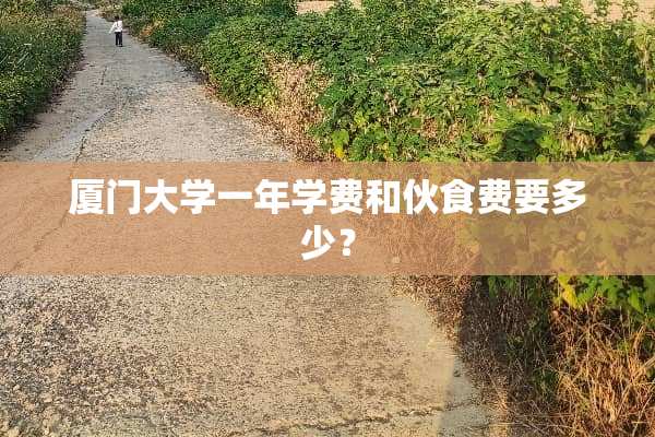 厦门大学一年学费和伙食费要多少？