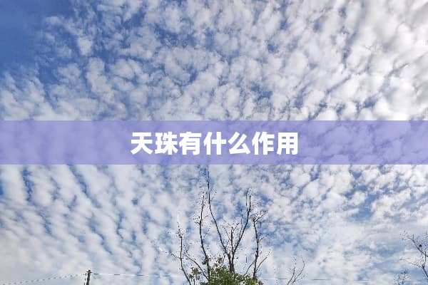 天珠有什么作用