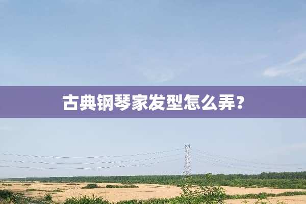 古典钢琴家发型怎么弄？