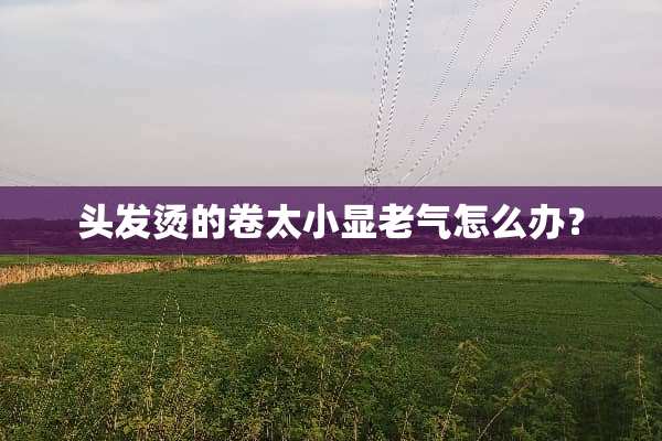头发烫的卷太小显老气怎么办？