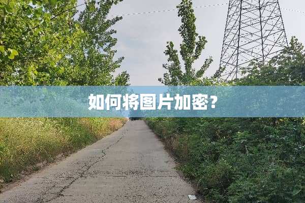 如何将图片加密？