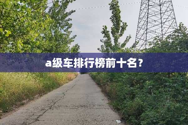 a级车排行榜前十名？