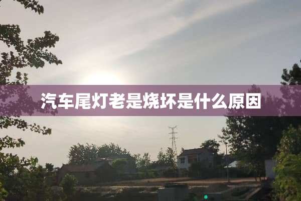 汽车尾灯老是烧坏是什么原因