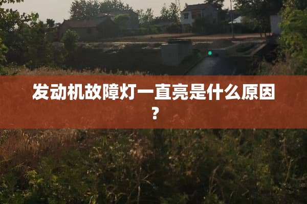 发动机故障灯一直亮是什么原因？