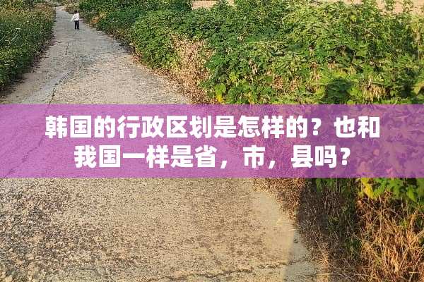 韩国的行政区划是怎样的？也和我国一样是省，市，县吗？