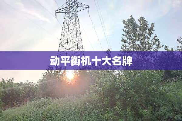 动平衡机十大名牌