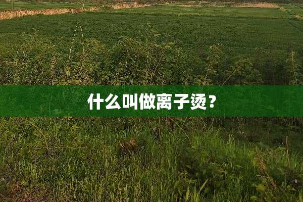 什么叫做离子烫？
