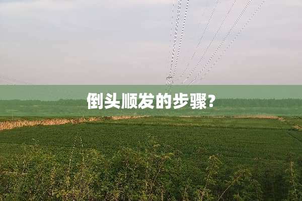 倒头顺发的步骤？