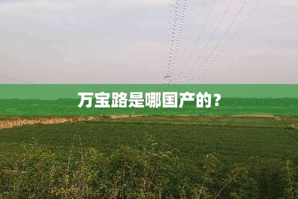 万宝路是哪国产的？
