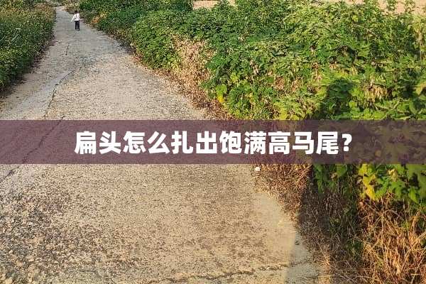 扁头怎么扎出饱满高马尾？