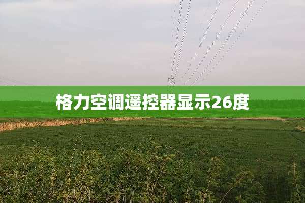 格力空调***显示26度