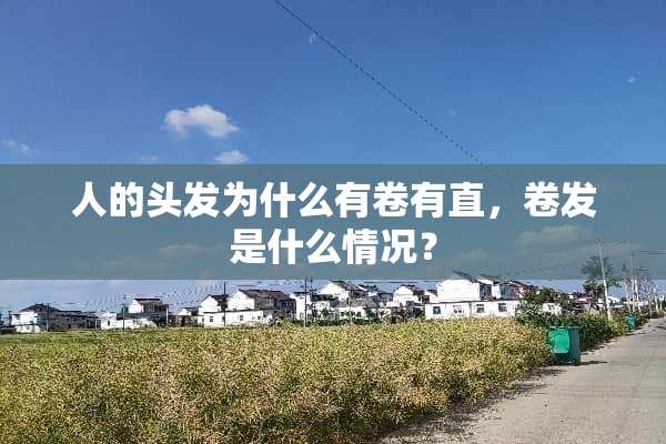 人的头发为什么有卷有直，卷发是什么情况？