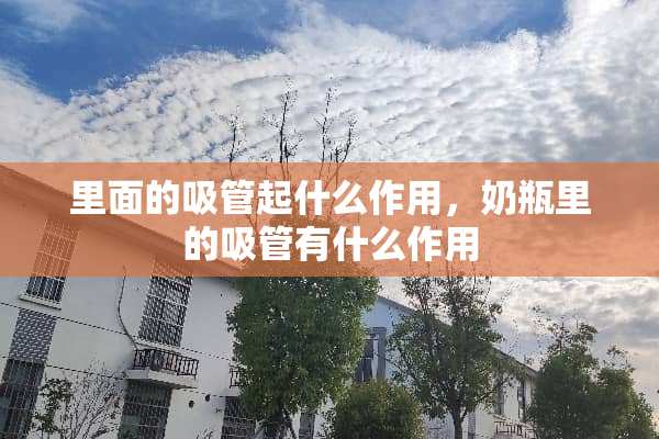 里面的吸管起什么作用，奶瓶里的吸管有什么作用